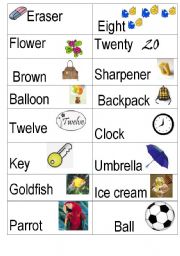 English Worksheet: VOCABULARY