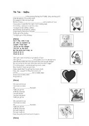 English Worksheet: Tik Tok - Ke$ha - Song activity