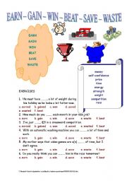 English Worksheet: confused words