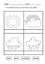 English Worksheet: THE WEATHER IS?
