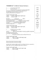 English worksheet: summercat