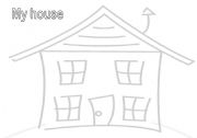 English Worksheet: Put the rooms into the house