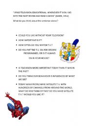 English Worksheet: Television page 3