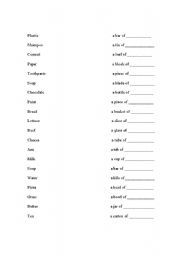 English worksheet: QUANTIFIERS