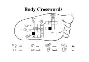 English Worksheet: Body Crosswords