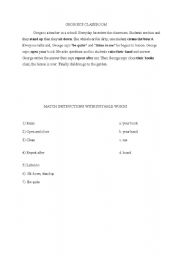 English Worksheet: classroom instructions