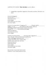 English worksheet: Jack Johnson - Times like these