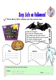 English worksheet: halloween