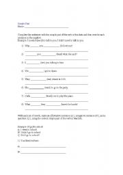 English worksheet: Simple past review