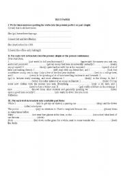 English Worksheet: test