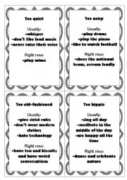 English Worksheet: love hate role play