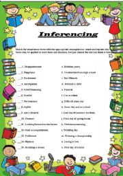 English Worksheet: Inferencing Atmosphere