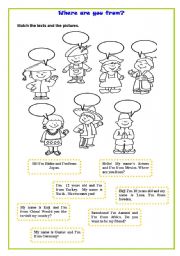 English Worksheet: Nationalities