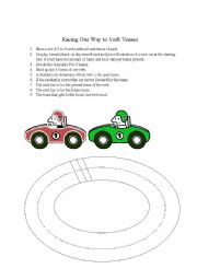 English Worksheet: Racing to Verb Tenses