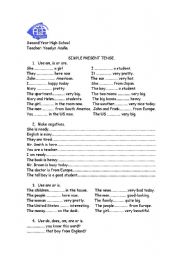 English Worksheet: simple present exercises