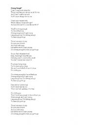 English Worksheet: strong enough