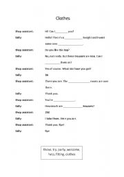 English Worksheet: Clothes