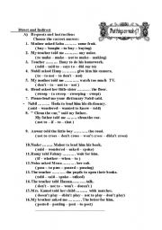 English Worksheet: Reported Speech