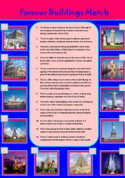English Worksheet: Famous Buildings