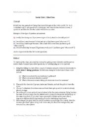 English Worksheet: Entertainment in English - Blind Date