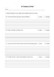 English worksheet: A Cinderella Story - movie activity