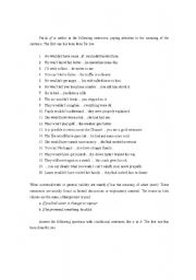 English Worksheet: Exercises with if and unless