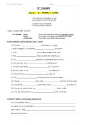 English Worksheet: Conditional sentences (IF) 1st type