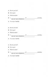 English worksheet: How do you feel?