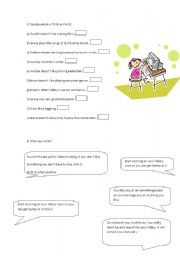 English worksheet: hobbies and free time part2