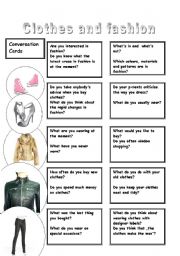 English Worksheet: Clothes and fashion