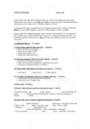 English worksheet: TEST