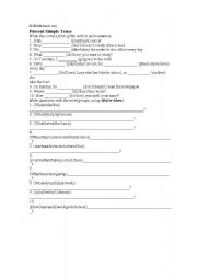 English Worksheet: CLoze testt