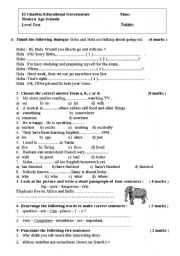 English Worksheet: test your English & be ready for more