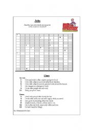 English Worksheet: Crossword