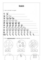 English Worksheet: Numbers