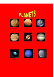 English Worksheet: PLANETS