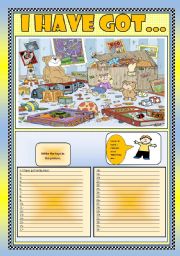 English Worksheet: I HAVE GOT 