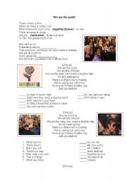 English Worksheet: Song 