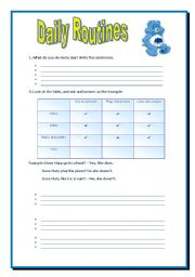 English Worksheet: Present Simple