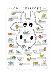 Cool Critters - Animal Wordsearch/Pictionary (by blunderbuster)