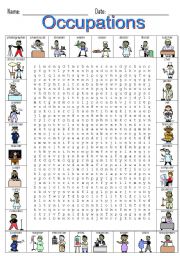 Occupations Wordsearch