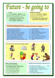 English Worksheet: Going to