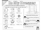 English Worksheet: In My Dresser 01