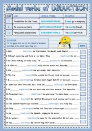 MODAL VERBS OF DEDUCTION