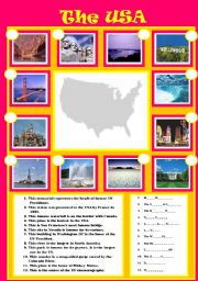 English Worksheet: The USA