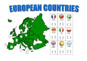 English Worksheet: EUROPEAN COUNTRIES 