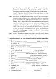 English worksheet: Reading Comprehension & Usage_Unit 1/3