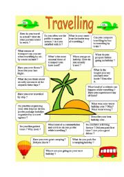 English Worksheet: Travelling - speaking