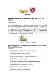 English Worksheet: The Simpsons Movie