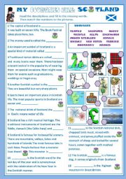 English Worksheet: My Countries File: Scotland